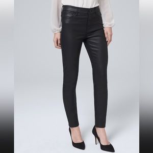 White House Black Market Skinny Coated Jeans